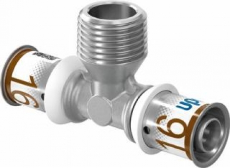 Uponor S-Press T-stuk buitendraad