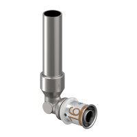Uponor S-Perss overgangsknie 90Áº 16 x 15 MM Cu L=150MM 1070650