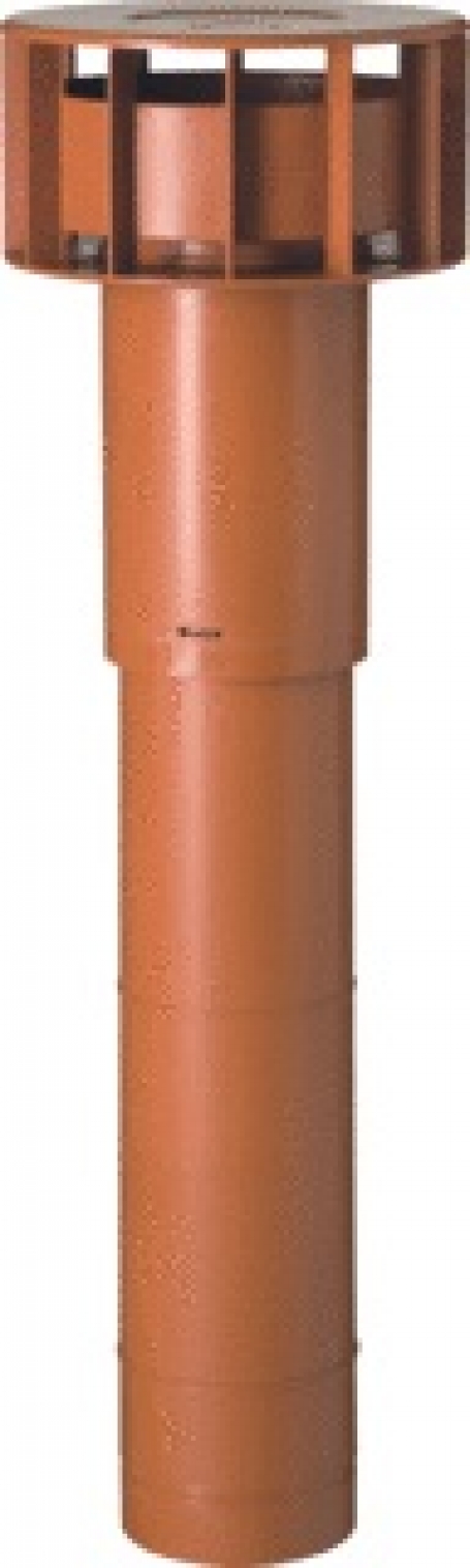 Ubbink Multivent dakdoorvoer luchtkanaal 131MM L980 Terracotta 0189411