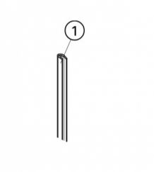Huppe afdichtingsprofiel deur 054991.034 t.b.v. Jette Joop 1002 1/2 rond