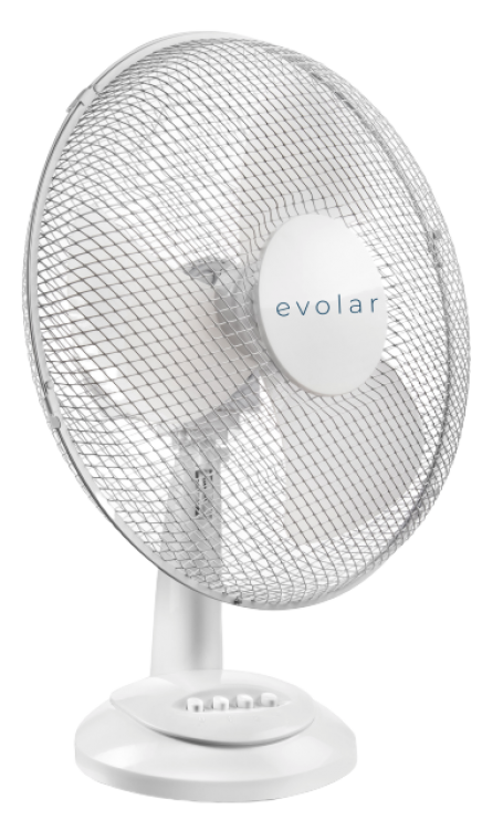 Evolar EVO-12T Tafelventilator 30CM - 35 W - wit