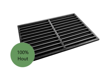 Evolar Backcover Wood vrijstaand XL zwart airco buitenunit omkasting 1300 X 1700 MM