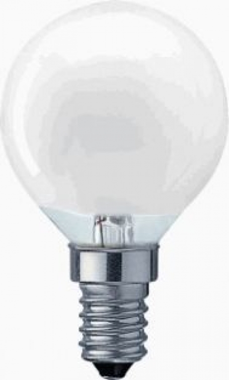 Gloeilamp kogellamp mat 10W E14