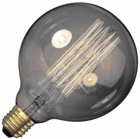 Kooldraadlamp Globe Rookglas 40W E27 125MM