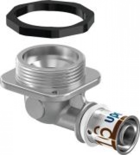 Uponor S-Press Aansluitknie vlak UPS 16 x 1/2 MM 1070657