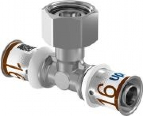 Uponor S-Press SK-T-stuk 16 x 1/2'' x 16 MM Geberit inbouwreservoir 1070659