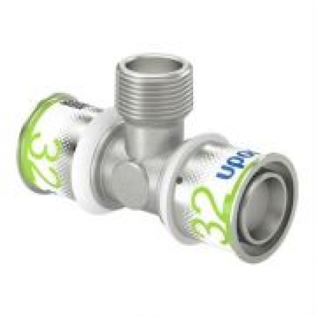 Uponor S-Press pers t-stuk buitendraad 32 x 3/4 x 3 MM 1070594