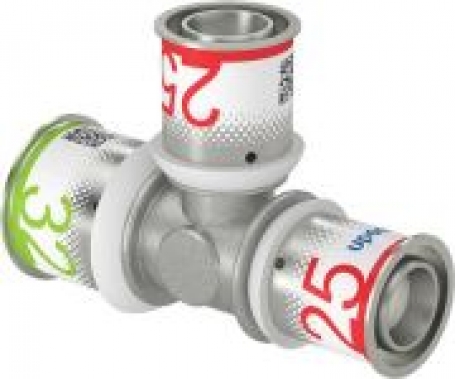 Uponor S-Press pers t-stuk verlopend 32 x 25 x 25 MM 1070582