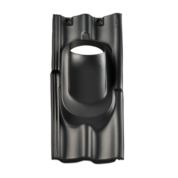 Ubbink dakdoorvoerpan Sneldek Ø 166MM 35°-55° 2-Pans Zwart 0171111