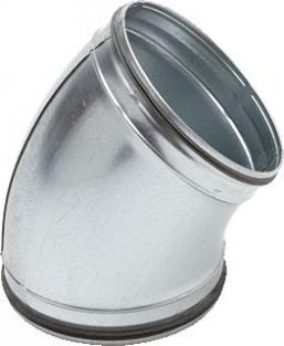 Air Spiralo geperste bocht 125MM 45° KEN-LOK GB4.012K