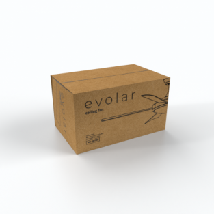 Evolar EVO-CF52CG - Plafondventilator - Coffee Gold doos