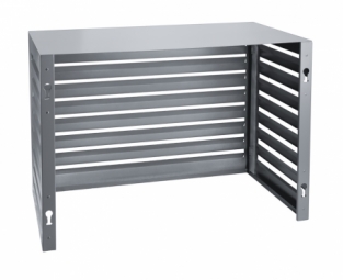 Evolar Evo-cover small antraciet airco buitenunit omkasting 700 X 1000 X 500 MM achterkant