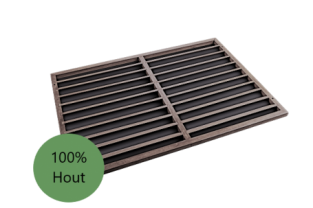 Evolar Backcover voor Airco Omkasting - Antraciet - Wood - Uitbreiding Tower 1600 x 1200 MM
