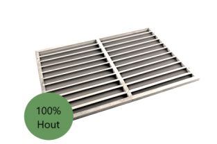 Evolar Backcover Wood vrijstaand small wit airco buitenunit omkasting 700 X 1000 MM