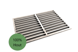 Evolar Backcover Wood vrijstaand large wit airco buitenunit omkasting 1100 X 1200 MM