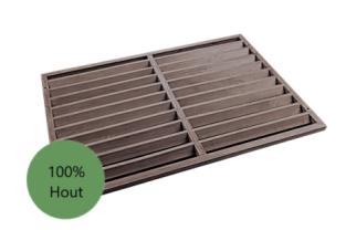 Evolar Backcover voor Airco Omkasting - Antraciet - Wood - Uitbreiding Tower 1600 x 1200 MM