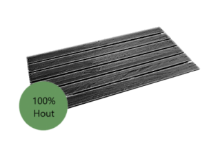 Evolar bottom panel Wood small zwart airco buitenunit omkasting 500 X 1000 MM
