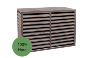 Evolar Evo-cover Wood large antraciet airco buitenunit omkasting 1100 X 1200 X 650 MM
