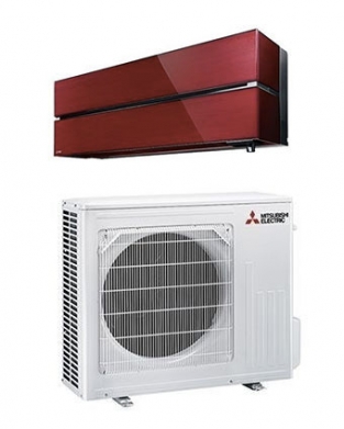 Mitsubishi Electric WSH-LN50i Diamond range Ruby Red Single Split airco inverter warmtepomp set