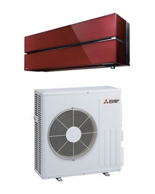 Mitsubishi Electric WSH-LN60i Diamond range Ruby Red Single Split airco inverter warmtepomp set