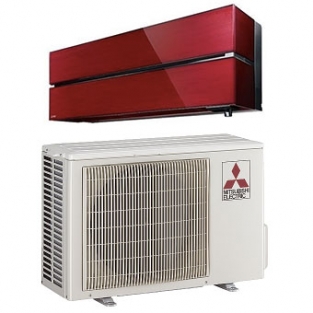 Mitsubishi Electric WSH-LN35i Diamond range Ruby Red Single Split airco inverter warmtepomp set